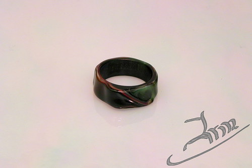 GREEN DWARF - skleněný prsten — foto 6