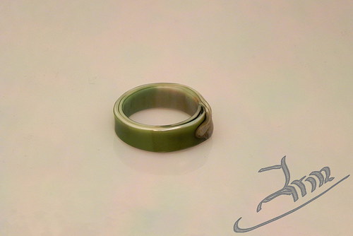 GREEN DWARF - skleněný prsten — foto 6