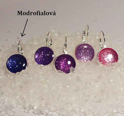 Sparkle visací 12 mm *MODROFIALOVÁ* — foto 3