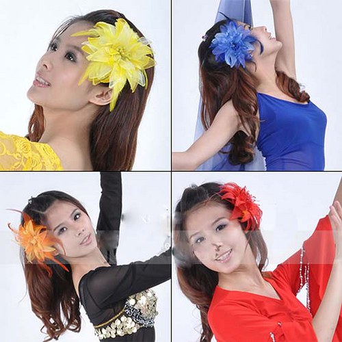 Květina do vlasů - Černá — foto 2