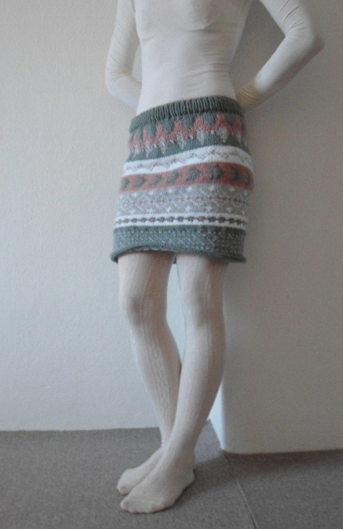 Zimní pletená sukně — foto 2