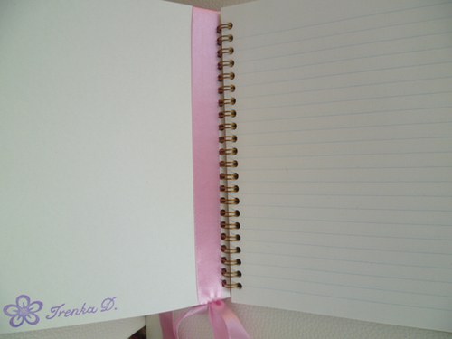 Kroužkový notes růžový A5 — foto 5