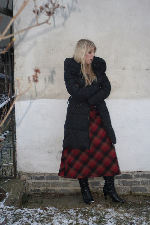 Teplá sukně kostka — foto 4