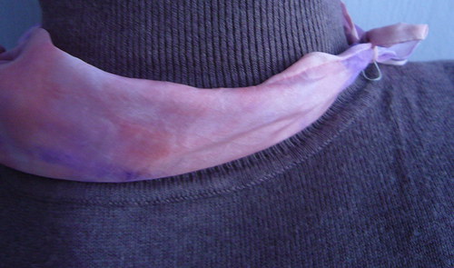 Hedvábný náhrdelník — foto 2