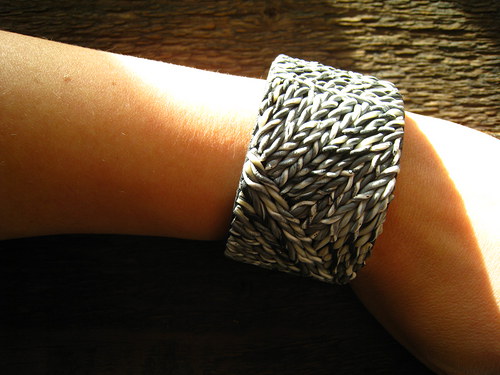 Náramek Cuff "Svetrové mimikri" — foto 3