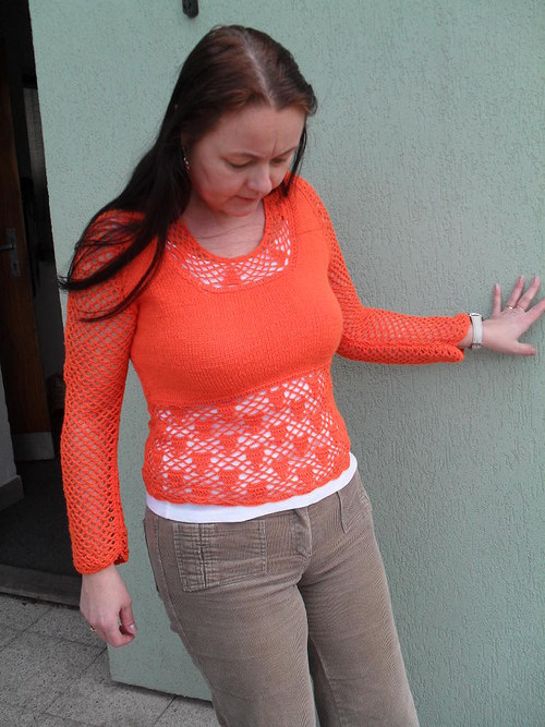Oranžová halenka — foto 2