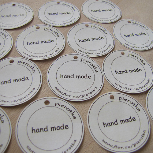 Kulatá visačka "hand made" — foto 3