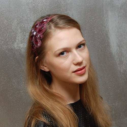 Judith tmavorůžová … čelenka — foto 3