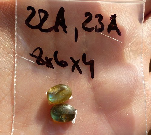 Labradorit -cabochon - pár — foto 2