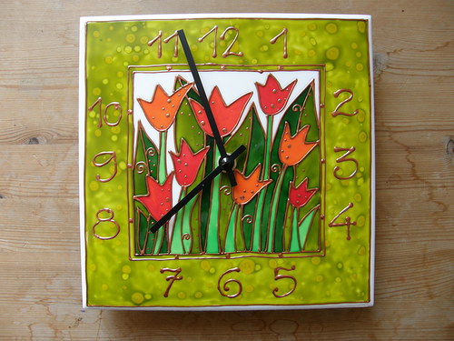 Hodiny-Tulip-20 x 20 cm — foto 2