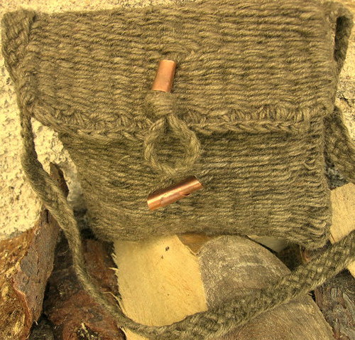 Khaki Tkaná Kabelka — foto 4