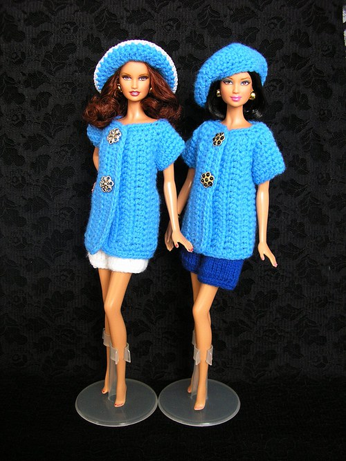 SLEVA 50% Světle modrý komplet pro Barbie II. — foto 4