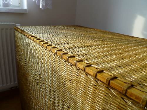Koš velký s celopleteným víkem 100x60/75 cm — foto 5