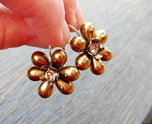 Náušnice : " Golden women " — foto 2