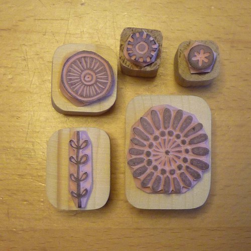 Razítka květinový ornament — foto 3