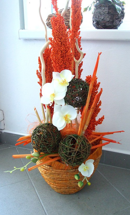 Velká dekorace s orchidejemi — foto 4