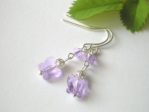 Swarovski motýlci Violet..SLEVA — foto 2