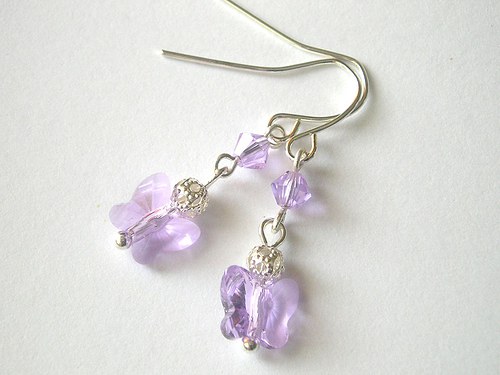 Swarovski motýlci Violet..SLEVA — foto 3