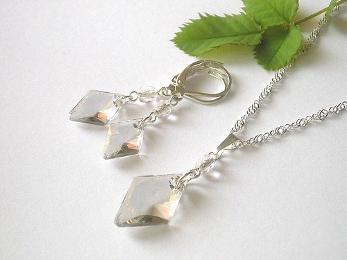 Swarovski sada Rhombus Silver Shade — foto 2