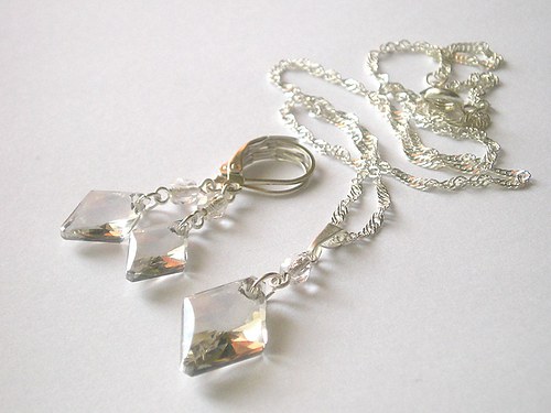 Swarovski sada Rhombus Silver Shade — foto 4