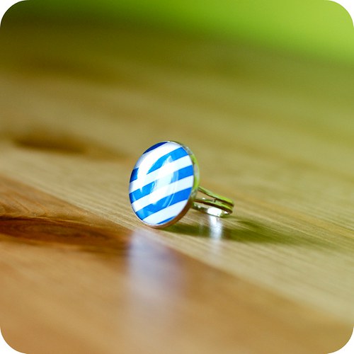 Blue stripes - prsten — foto 2