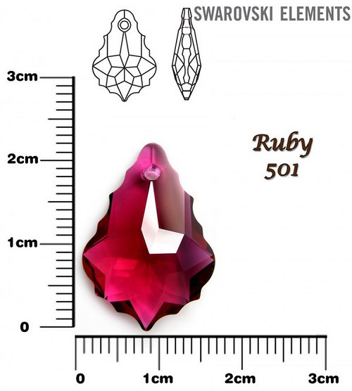 Swarovski sada Baroko Ruby — foto 3