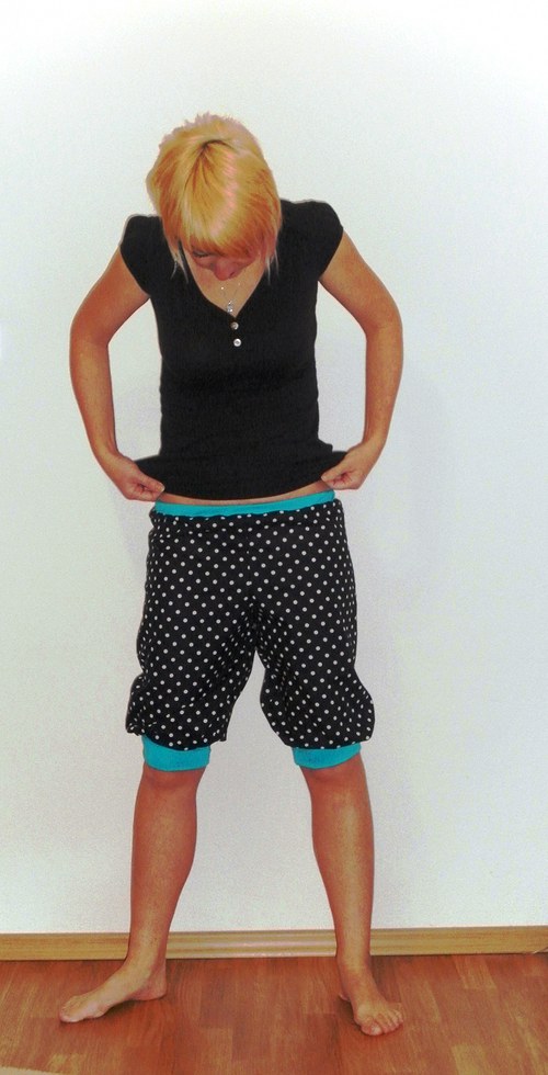 Polka dots pants/tyrkys — foto 3