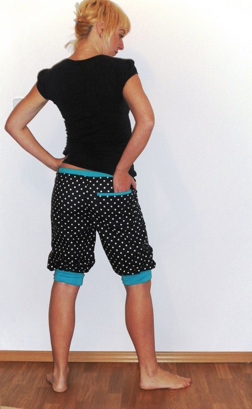 Polka dots pants/tyrkys — foto 5