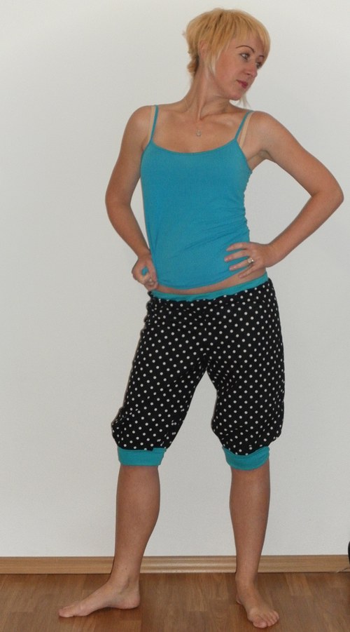 Polka dots pants/tyrkys — foto 6