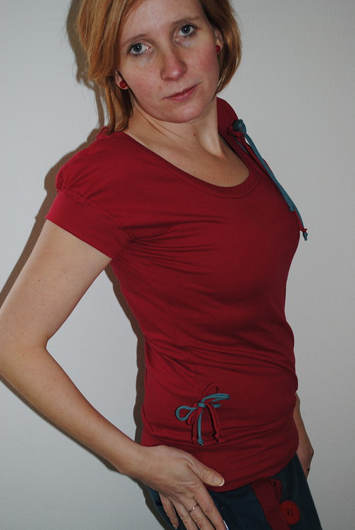 Triko jahodové, vel. S — foto 4