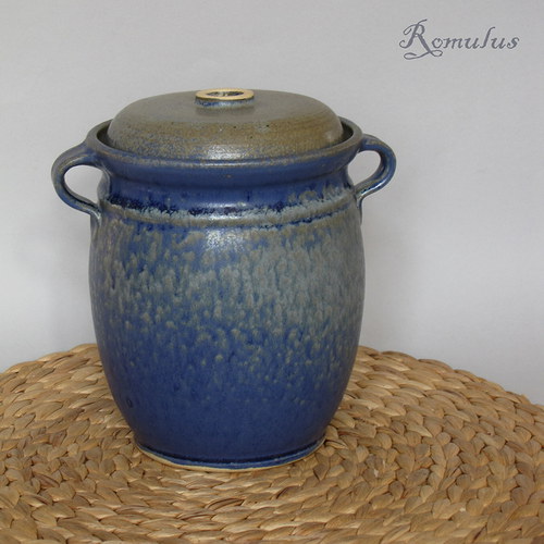 Kvašák kameninový modrý 1,5l — foto 2