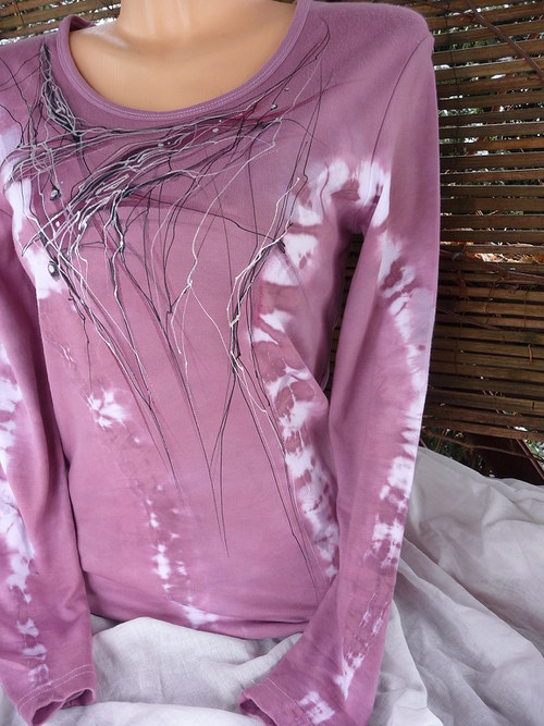 Dámské triko , temně růžové, XL — foto 3