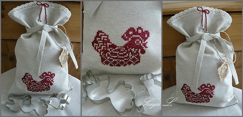 Sáček s výšivkou/slepička/ — foto 6