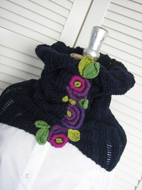 Pletená šála - scarf — foto 2