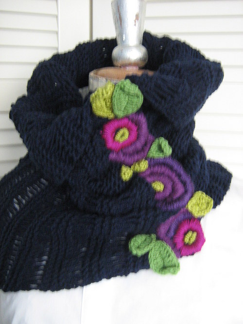 Pletená šála - scarf — foto 3