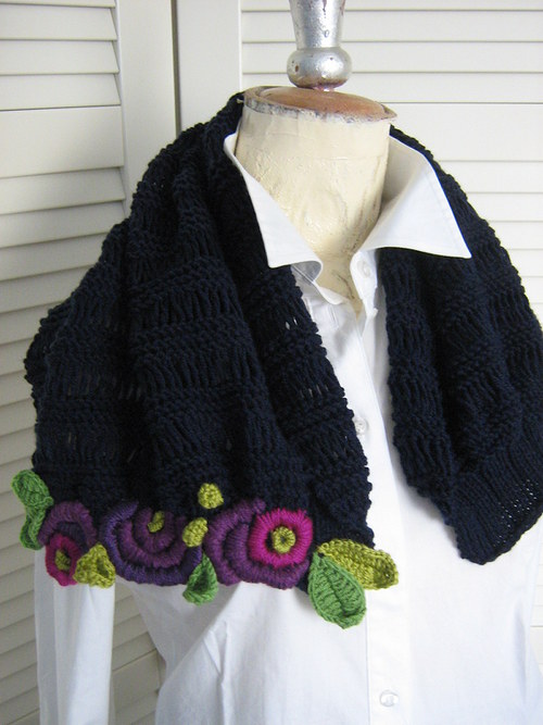 Pletená šála - scarf — foto 4