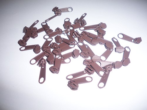 Jezdec na zip 3mm -spirály-hnědý — foto 2