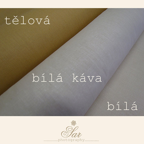 BÍLÁ KÁVA - jednobarevná metráž — foto 2