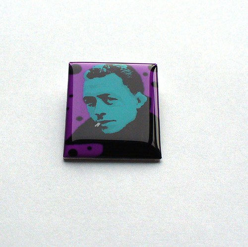 Alber Camus popartová brož — foto 2