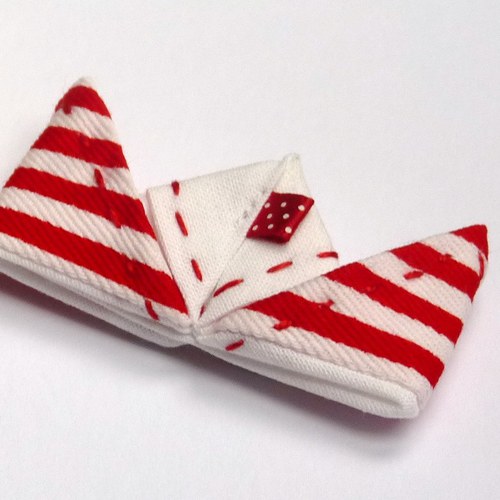 Lodičková brož - textilní origami — foto 3