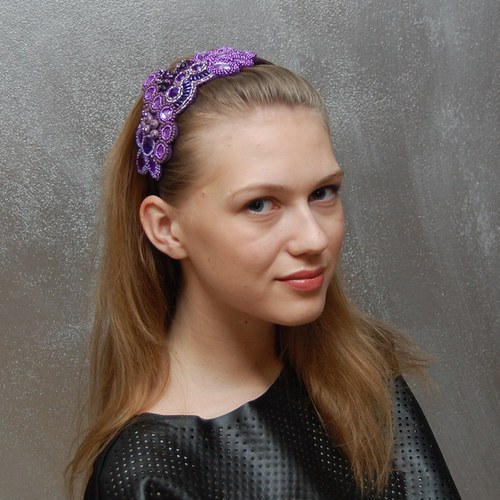 Fialová mlha … čelenka — foto 2