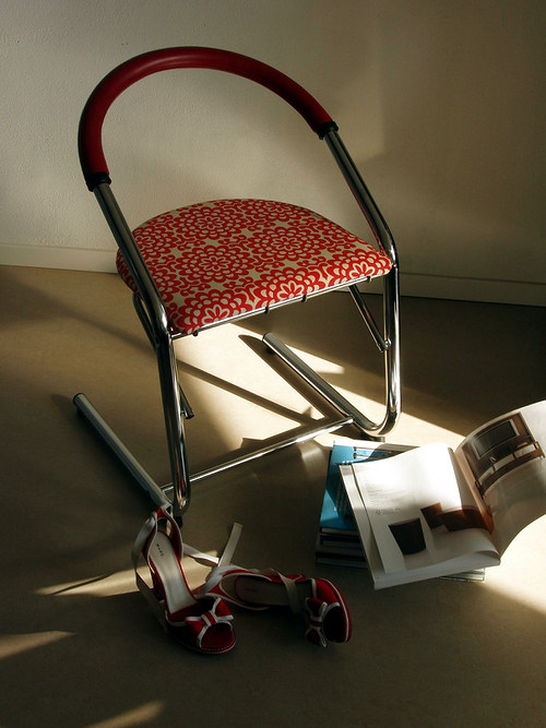 Retro chromová židle — foto 6
