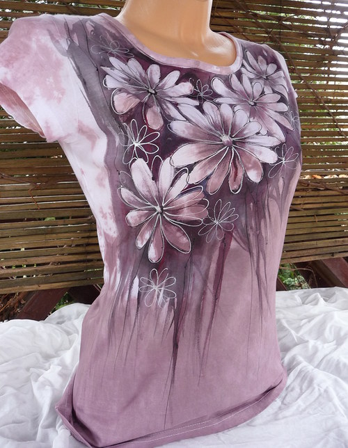 Dámské triko ,kopretinkové( M) — foto 3