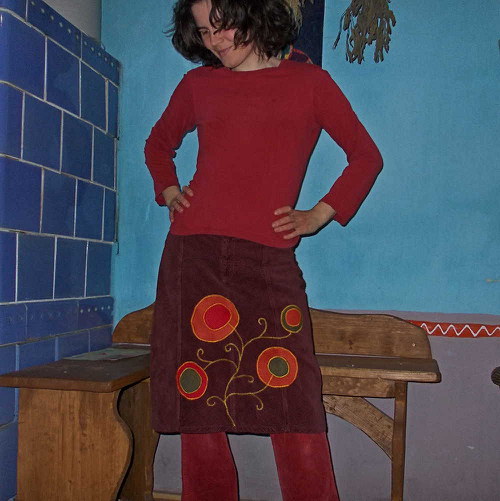 Sukně menšestrová květová — foto 3