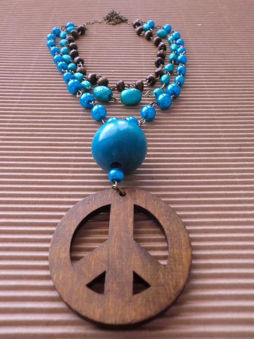 Peace & love II. - náhrdelník — foto 2