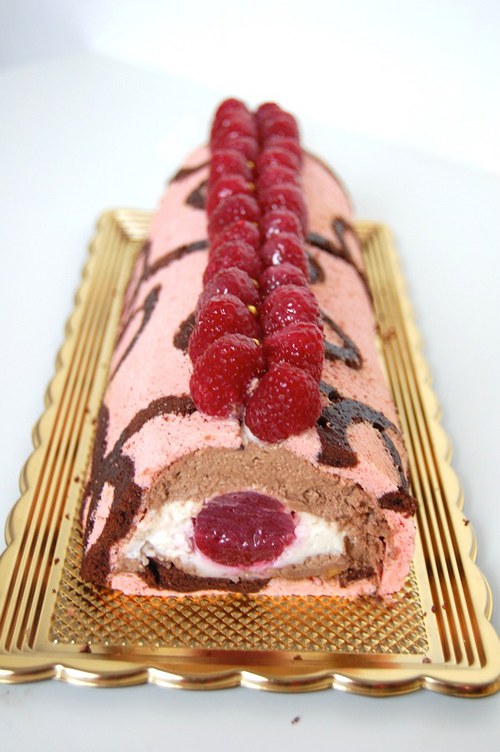 Bûche à la framboise et gianduja — foto 2