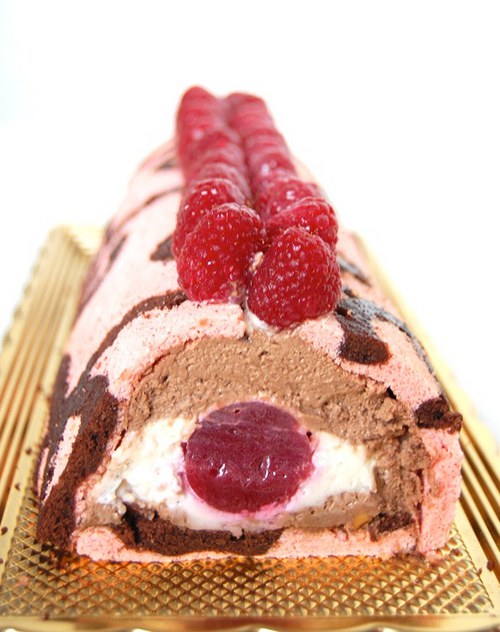 Bûche à la framboise et gianduja — foto 3