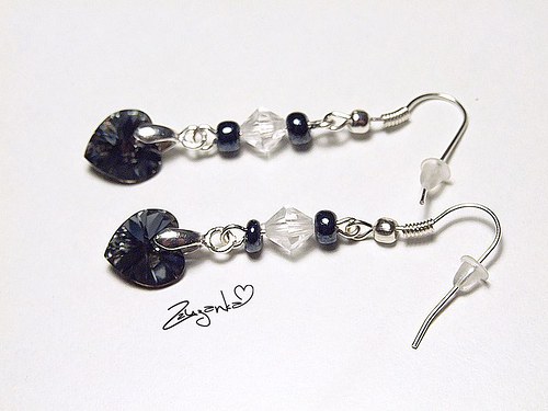 Náušničky Hříšná srdce (Swarovski) — foto 3