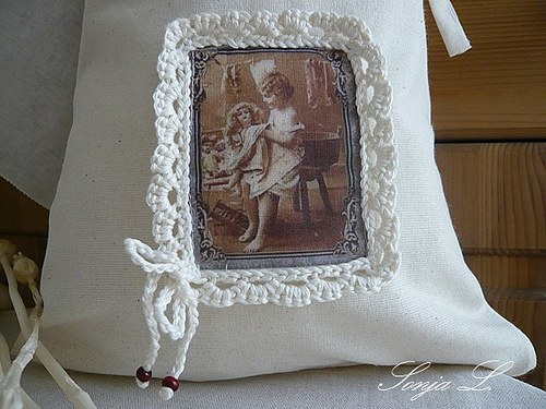 Pytlíček s háčkovaným lemem /nostalgie/ — foto 5