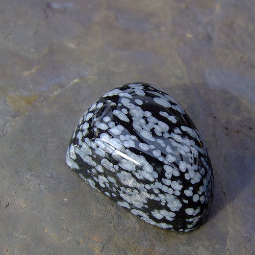Obsidián vločkový kabošon č.1 — foto 3